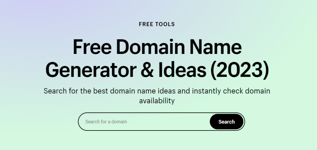 How To use Shopify Domain Name Generator