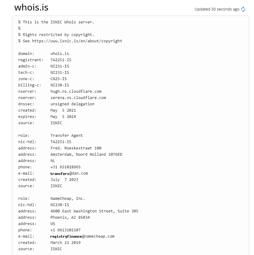 WHOIS.COM Lookup