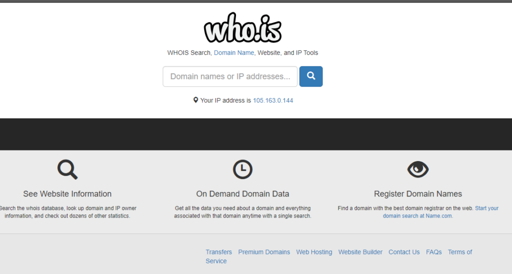 Top Whois.com Alternative Options